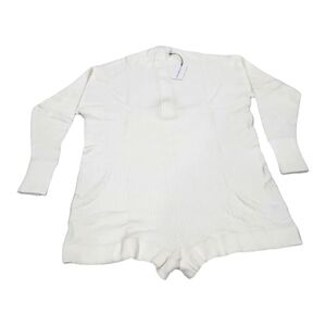 WEWOREWHAT Mock Neck Cozy Sweater Romper